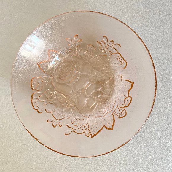 Vintage Pink Glass Bowl